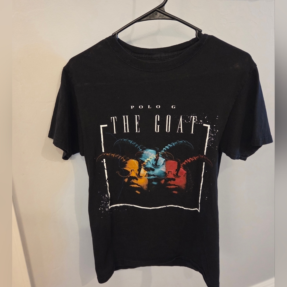 Polo G The Goat Rap 3-D T Shirt Black Size S Excellent Cond